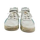 Vtg 80s Retro Womens White Blue Reebok High Top Aerobic 4100 Ers Sneakers Sz 9 5