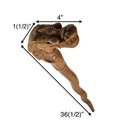 Cane Carved Wood Asian Dragon Vintage Walking Stick Oriental Gift Decor