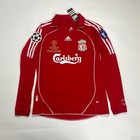 2007 Liverpool Home Retro Jersey Gerrard  8 Long Sleeve Vintage Final Iconic