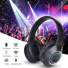 Bluetooth Noise Cancelling Headphones Over Ear Stereo Earphones Wireless Headset