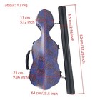 Violin Case 4 4 With Bow Case For Air Travel Lightweight Hard Waterproof