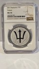 2017 Barbados Trident 1 Oz Silver Coin Ngc Ms70