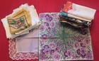 Vintage Lot Of 30 Handkerchiefs hankies Small Large Floral