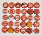 100 Red Soda Bottle Caps   random Assortment   Uncrimped  Zero Defects Pop