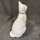 Vintage Lladro Hispania Daisa Cat Porcelain White With Gold 1987 Excellent Cond