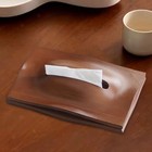 Wood Tissue Box Cover Facial Tissue Dispenser For Desk Dresser Farmhouse