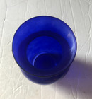 Libbey Blue Glass Vase Vintage 8  Vase