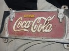 Drink Coca - Cola Cast Iron Sign Coke Vintage Soda Metal Bottle Can Fountain Usa