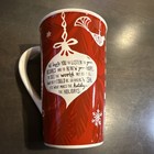 Starbucks Holiday 2009 New Bone China Christmas Coffee Tall Mug Cup 16 Oz Rare