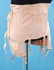 Vtg Women s 40s 50s Pink Camp Girdle W Garters   Fan Lacing 1940s 1950s Lingerie
