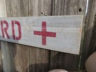 48 Inch Wood Hand Painted  lifeguard  Sign Nautical Seafood   s329 