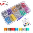 120 Pcs Mini Fuses Assortment Kit Blade-type Mini Fuse Kit