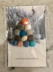 Anthropologie Felt Pom Pom Christmas Tree Ornament  - Lot Of 5 