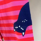 Nwot Mini Boden Pink Stripe Cat Leggings Size 11-12