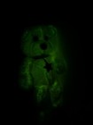 Applause Magic Glow Friends 1992 Teddy Bear White Blue Worn Paws Read Works