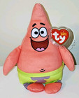 Ty Beanie Babies - Patrick Star 6  Spongebob Squarepants Soft Plushy Stuffed Toy
