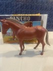 Vintage Marx Johnny West Red Sorrel Horse Pancho Pony W  Black Tack With Box 