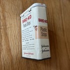 Vintage Johnson   Johnson Band-aid Metal Box Container Tin Plastic Strips Empty