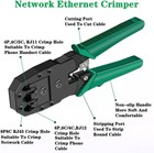 Kit De Herramientas Red Ethernet Lan Tester Cat5e Cat6 Crimper De Prensado Rj45 