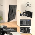 Bontec Full Motion Tv Wall Mount For 32-85 Inch Led Lcd Oled Tvs Swivel Tilt New