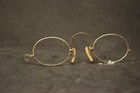 Unused Antique Gold Spring Bridge Pince Nez Eye Glasses Vintage Eyeglasses