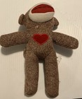Dan Dee Collector s Choice Sock Monkey Brown With A Red Heart 10  Stuffed Animal