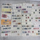 Vintage Stamp Approval Book Lot Rideout Canada Us Dealer Sheets Used