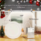 6 Pack 6in Led Recessed Ceiling Panel Lights 12w 1200lm 5cct Dimmable Slim Etl
