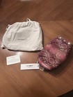 Hammitt La Seaglass Pink Red Snakeskin Makeup Bag Nwt   Dust Bag