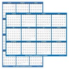 2027 Yearly daily Wall Calendar 48 x32  Blue