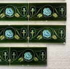 Alfred Meakin -  Antique Art Nouveau Majolica 14 Border Tile C1900