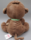 Fisher Price Snugamonkey Brown Tan Monkey Plush 6  Lovey 2012 Green Bow