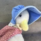 Vintage Eden Beatrix Potter Jemima Puddleduck Stuffed Toy 13  Plush Stained