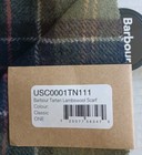 Barbour Scarf Classic Tartan Plaid 100  Lambswool Approx 70  X 10    New With Tags