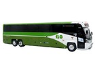 Mci D4520 Coach Bus  go Transit  Green 1 87 Diecast By Iconic Replicas 87-0657