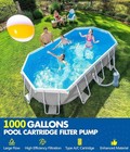 Kimfilter Pro 1000 Gph Above Ground Pool Cartridge Filter Pump System Blue