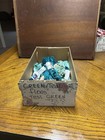 Lot Of 8 Vintage Nun   s Boilproof Embroidery Floss Skeins Green teal Shades