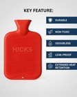 Hicks Premium Hot Water Bottle For Pain Muscle Relief   Leak-proof Hot Water Bag