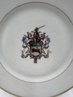 Set Of 4  Antique Armorial Porcelain 8    Plates Likely English Or French 