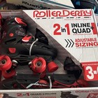 Roller Derby 2 In 1 Inline Quad  Adjustable Youth Skates Size 3-6