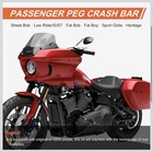 Passenger Peg Crash Bar Frame Slider For Harley Softail 2018  Rear Engine Guards
