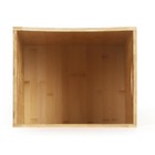 5 Gallon Trash Can Wastebasket Bamboo Garbage Can Kitchen Bedroom Office Decor