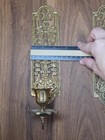 Vintage Ornate Solid Brass Wall Candle Sconces Holders Set Of 2 Filigree