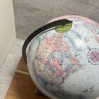 Vintage Replogle World Classic 12  Globe Blue W  Brushed Nickel Base - Mint