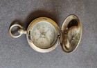 Two Antique Brass Compasses   One Chadburns Ltd Liverpool Marine Fob Compass