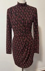 127 Black Halo Womens Briar Floral Mini Dress Size 6