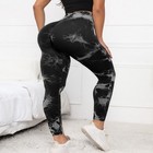 Women s Seamless Scrunch Butt Lift Gym Leggings Tie Dye High Waisted Yoga Pants