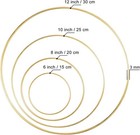 8 Pack Large Metal Floral Hoop Wreath Macrame Gold Hoop Rings 6 Inch8 Inch10 Inc