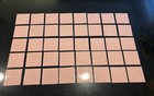 40 Pcs Vintage Plastic Tile Pink Marbled 4 1 4  Mirapas Wall Tiles Nos 5 Sf Ft