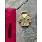 Gold Tone Frog Pin Brooch Green Enamel Jewelry Figural Costume Jewelry